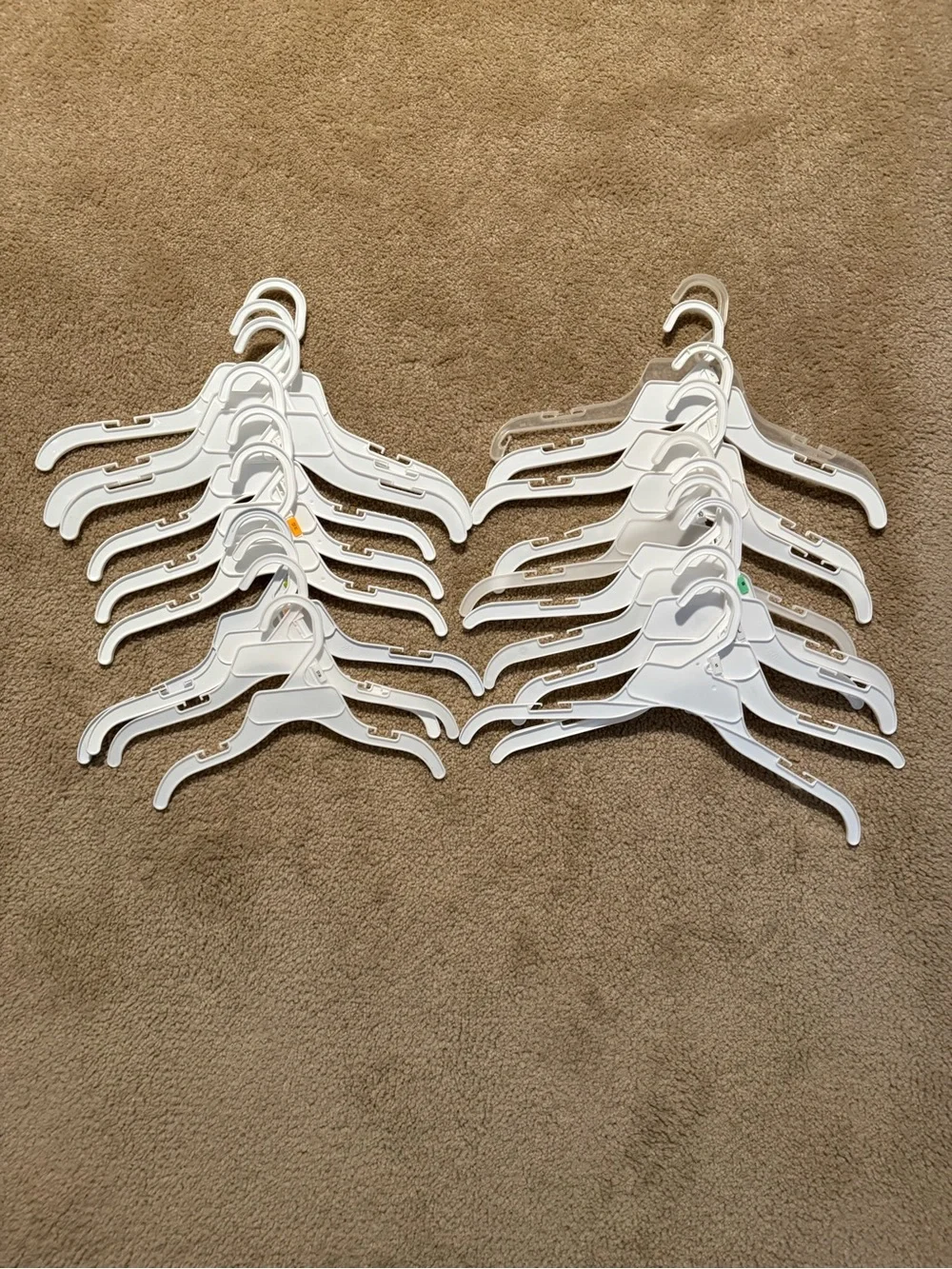 Black and White Plastic Clothing Hanger Bundle
